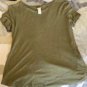 Army Green Hollister Tee